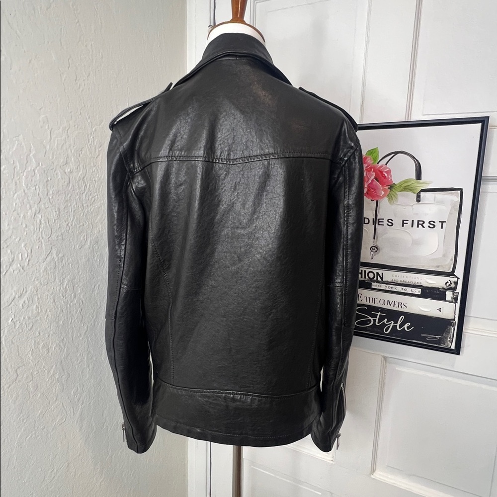 Street Leathers Black Leather Moto Jacket Size S - Picture 4 of 10
